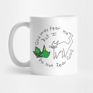 Cactus Cat Fights God Mug